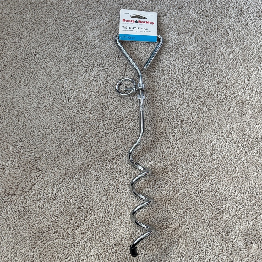 Boots & Barkley Silver Tie-Out Stake